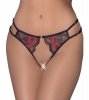 Erotyczne stringi czarne  z dziurką Cottelli S/M/L